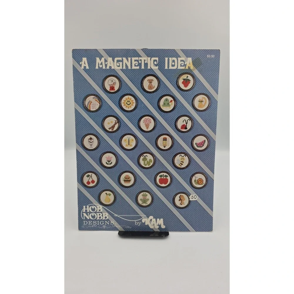 A Magnetic Idea  By Hob Nobb Designs Cross Stitch Pattern 1983